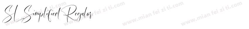 SL-Simplified Regular字体转换